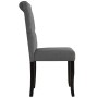 Sillas de comedor 2 unidades tela gris oscuro de vidaXL, Sillas de comedor - Ref: Foro24-245514, Precio: 168,17 €, Descuento: %