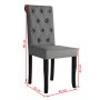 Sillas de comedor 2 unidades tela gris oscuro de vidaXL, Sillas de comedor - Ref: Foro24-245514, Precio: 168,17 €, Descuento: %