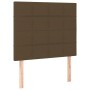 Cama box spring colchón luces LED tela marrón oscuro 100x200cm de , Camas y somieres - Ref: Foro24-3134856, Precio: 358,23 €,...