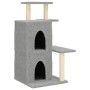 Rascador para gatos con postes de sisal gris claro 97 cm en Mobiliario para gatos | Comprar online en Foru.es