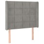 Cama box spring colchón y LED terciopelo gris claro 80x200 cm de , Camas y somieres - Ref: Foro24-3139529, Precio: 339,80 €, ...