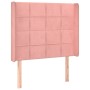 Cama box spring colchón y LED terciopelo rosa 80x200 cm de , Camas y somieres - Ref: Foro24-3139534, Precio: 335,52 €, Descue...