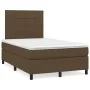 Box spring bed with dark brown fabric mattress 120x200 cm by , Beds and slatted bases - Ref: Foro24-3141764, Price: 415,53 €,...