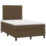 Box spring bed with dark brown fabric mattress 120x200 cm by , Beds and slatted bases - Ref: Foro24-3141764, Price: 415,53 €,...