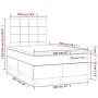 Box spring bed with dark brown fabric mattress 120x200 cm by , Beds and slatted bases - Ref: Foro24-3141764, Price: 415,53 €,...