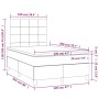 Cama box spring con colchón tela marrón oscuro 120x200 cm de , Camas y somieres - Ref: Foro24-3141764, Precio: 415,02 €, Desc...