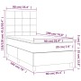 Cama box spring con colchón terciopelo verde oscuro 90x190 cm de , Camas y somieres - Ref: Foro24-3142998, Precio: 317,13 €, ...