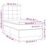 Cama box spring con colchón terciopelo verde oscuro 90x200 cm de , Camas y somieres - Ref: Foro24-3143004, Precio: 362,50 €, ...
