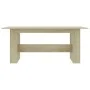 Mesa de comedor madera de ingeniería roble Sonoma 180x90x76 cm de , Mesas de cocina y de comedor - Ref: Foro24-800471, Precio...