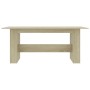 Mesa de comedor madera de ingeniería roble Sonoma 180x90x76 cm de , Mesas de cocina y de comedor - Ref: Foro24-800471, Precio...