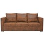 Sofá de 3 plazas de cuero artificial de ante 191x73x82 cm de vidaXL, Sofás - Ref: Foro24-244703, Precio: 469,07 €, Descuento: %
