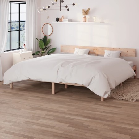 Estructura de cama madera maciza de pino 180x200 cm de , Camas y somieres - Ref: Foro24-810162, Precio: 129,32 €, Descuento: %