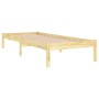 Estructura de cama madera maciza 75x190 cm de , Camas y somieres - Ref: Foro24-809977, Precio: 55,49 €, Descuento: %