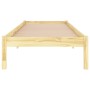 Estructura de cama madera maciza 75x190 cm de , Camas y somieres - Ref: Foro24-809977, Precio: 55,49 €, Descuento: %