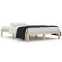 Estructura de cama de matrimonio madera maciza 135x190 cm de , Camas y somieres - Ref: Foro24-810340, Precio: 89,13 €, Descue...