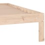 Estructura de cama de matrimonio madera maciza 135x190 cm de , Camas y somieres - Ref: Foro24-810340, Precio: 89,13 €, Descue...