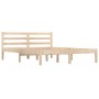 Estructura de cama de madera maciza de pino 140x190 cm de , Camas y somieres - Ref: Foro24-810410, Precio: 90,00 €, Descuento: %