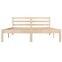 Estructura de cama de madera maciza de pino 140x190 cm de , Camas y somieres - Ref: Foro24-810410, Precio: 90,00 €, Descuento: %
