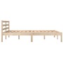 Estructura de cama de madera maciza de pino 140x190 cm de , Camas y somieres - Ref: Foro24-810410, Precio: 90,00 €, Descuento: %