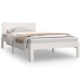 Estructura de cama madera maciza de pino blanco 100x200 cm de , Camas y somieres - Ref: Foro24-810486, Precio: 109,82 €, Desc...