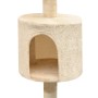 Rascador para gatos con poste rascador de sisal 125 cm beige de vidaXL, Mobiliario para gatos - Ref: Foro24-170482, Precio: 7...
