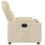 Sillón reclinable de tela color crema en Sillones | Comprar online en Foru.es