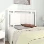 Bettkopfteil aus massivem weißem Kiefernholz, 105,5 x 4 x 100 cm von , Kopf- und Fußteile - Ref: Foro24-817926, Preis: 58,44 ...