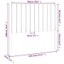 Cabecero de cama madera maciza de pino 105,5x4x100 cm de , Cabeceros y pies de cama - Ref: Foro24-818855, Precio: 60,02 €, De...