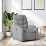 Sillón reclinable de tela gris claro en Sillones | Comprar online en Foru.es
