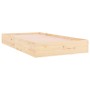Estructura de cama madera maciza 100x200 cm de , Camas y somieres - Ref: Foro24-820052, Precio: 97,16 €, Descuento: %