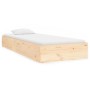 Estructura de cama madera maciza 90x190 cm de , Camas y somieres - Ref: Foro24-820067, Precio: 82,04 €, Descuento: %