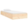 Estructura de cama madera maciza 90x190 cm de , Camas y somieres - Ref: Foro24-820067, Precio: 82,04 €, Descuento: %