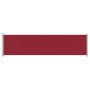 Toldo lateral retráctil para patio rojo 600x160 cm de , Sombrillas - Ref: Foro24-313378, Precio: 93,58 €, Descuento: %