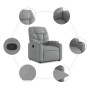 Sillón reclinable de tela gris claro en Sillones | Comprar online en Foru.es