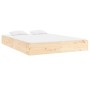 Estructura de cama madera maciza 200x200 cm de , Camas y somieres - Ref: Foro24-820022, Precio: 121,39 €, Descuento: %