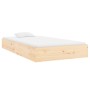 Estructura de cama de madera maciza 90x200 cm de , Camas y somieres - Ref: Foro24-820057, Precio: 85,92 €, Descuento: %