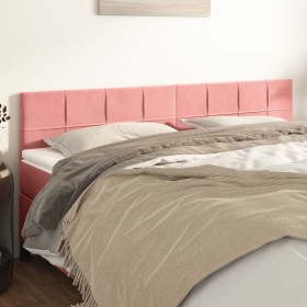Cabeceros 2 unidades de terciopelo rosa 80x5x78/88 cm de , Cabeceros y pies de cama - Ref: Foro24-346073, Precio: 53,36 €, De...