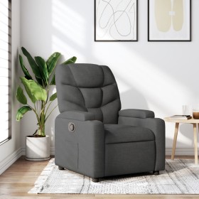 Sillón reclinable de tela gris oscuro en Sillones | Comprar online en Foru.es