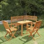 Juego de bistró para jardín 4 piezas madera maciza de acacia de , Conjuntos de jardín - Ref: Foro24-3057863, Precio: 452,79 €...