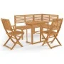 Juego de bistró para jardín 4 piezas madera maciza de acacia de , Conjuntos de jardín - Ref: Foro24-3057863, Precio: 423,43 €...