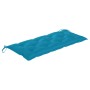 Banco de jardín 2 plazas madera maciza eucalipto y cojín 120 cm de , Bancos de jardín - Ref: Foro24-3060988, Precio: 189,29 €...
