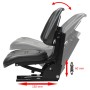 Asiento de tractor con suspensión negro de vidaXL, Accesorios y piezas para tractores - Ref: Foro24-142316, Precio: 153,77 €,...