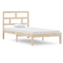 Estructura de cama individual de madera maciza 90x190 cm de , Camas y somieres - Ref: Foro24-3101183, Precio: 86,70 €, Descue...