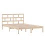 Estructura de cama de madera maciza de pino 140x200 cm de , Camas y somieres - Ref: Foro24-3101218, Precio: 120,44 €, Descuen...