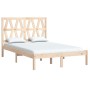 Estructura de cama madera maciza de pino 140x190 cm de , Camas y somieres - Ref: Foro24-3103978, Precio: 118,18 €, Descuento: %