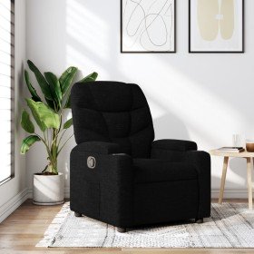 Sillón reclinable de tela negra en Sillones | Comprar online en Foru.es