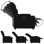 Sillón reclinable de tela negra en Sillones | Comprar online en Foru.es
