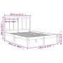 Estructura de cama madera maciza de pino 140x200 cm de , Camas y somieres - Ref: Foro24-3105730, Precio: 147,28 €, Descuento: %