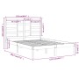 Estructura de cama doble pequeña madera maciza blanca 120x190cm de , Camas y somieres - Ref: Foro24-3105766, Precio: 120,95 €...