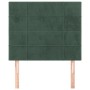 Cabeceros 2 unidades de terciopelo verde oscuro 80x5x78/88 cm de , Cabeceros y pies de cama - Ref: Foro24-3116365, Precio: 53...
